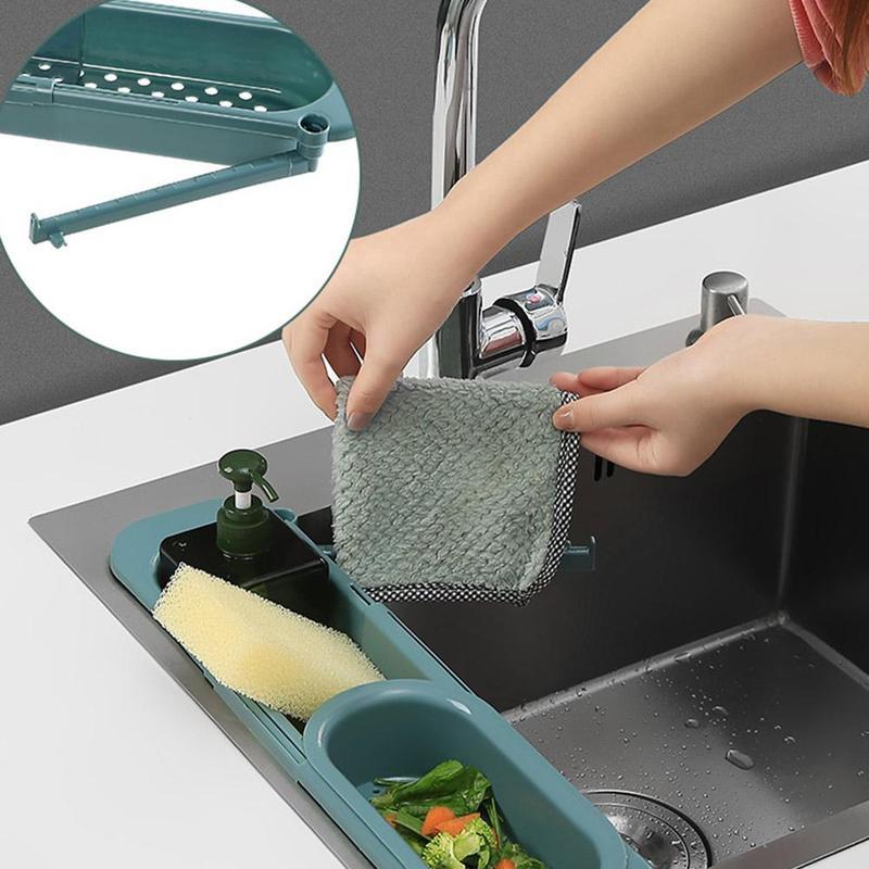 Telescopic Sink Soap Sponge Holder