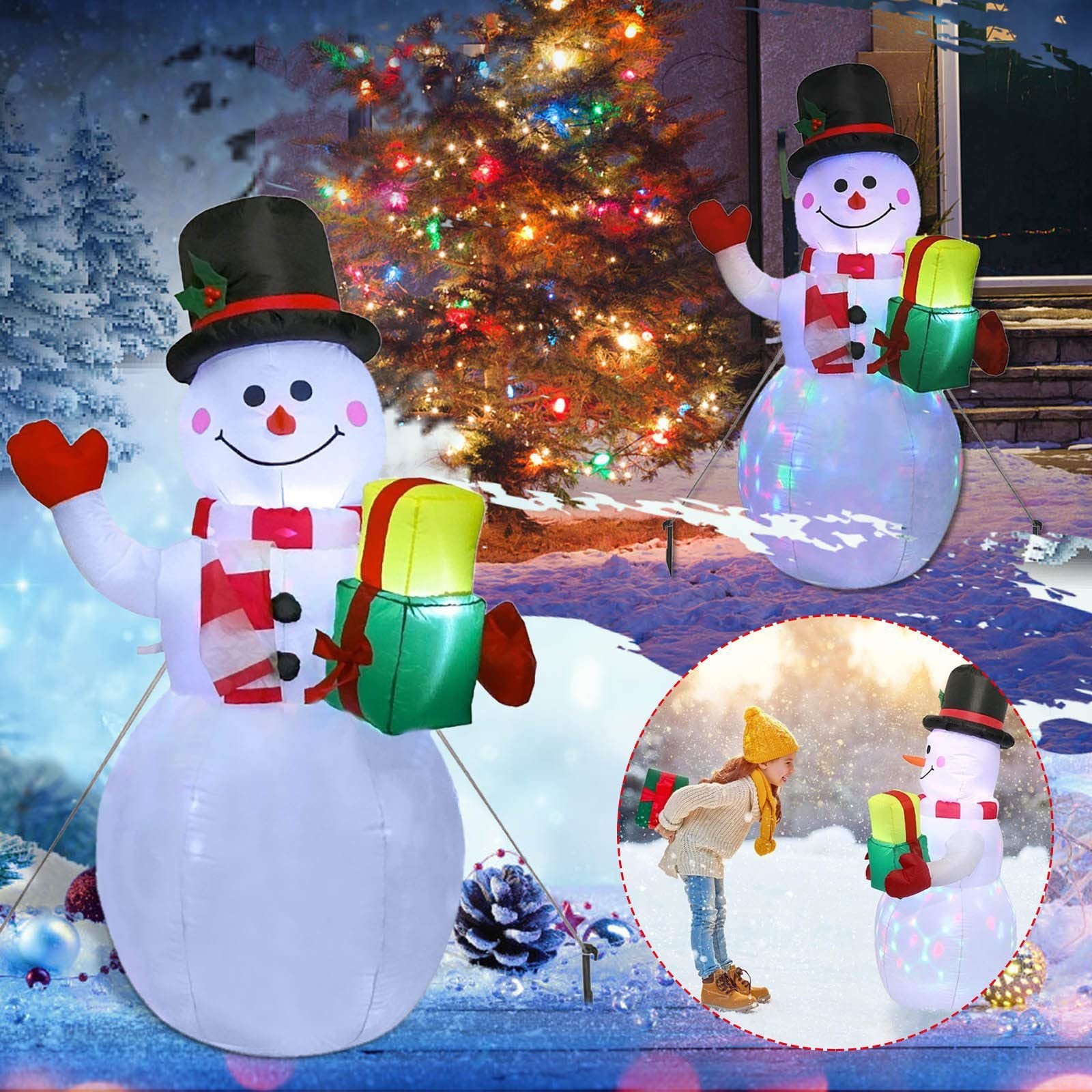 Glowing Inflatable Christmas characters