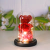 Eternal Rose with Bear in Glass