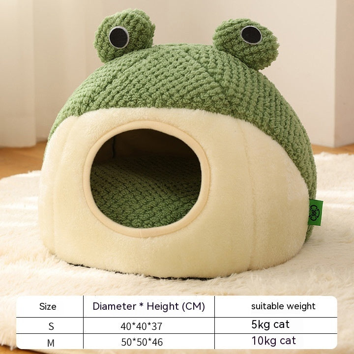 Frog Series Plush Pet House