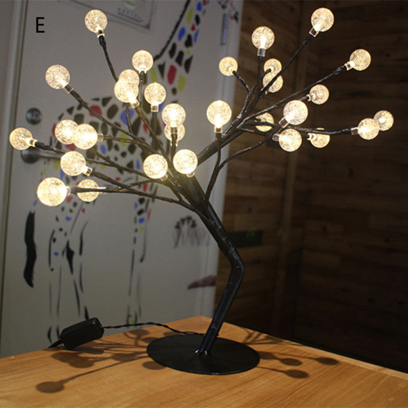 LED Fiber Optic Flower Tree Lamp