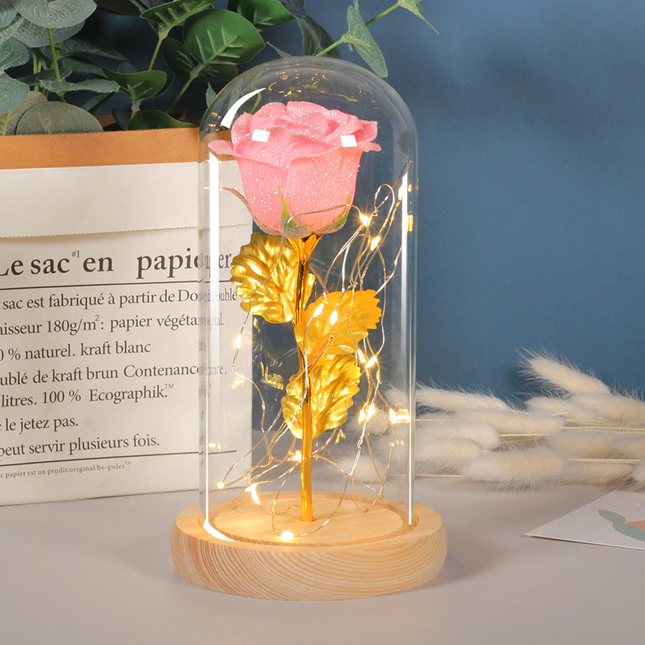 Eternal Rose in LED Glass